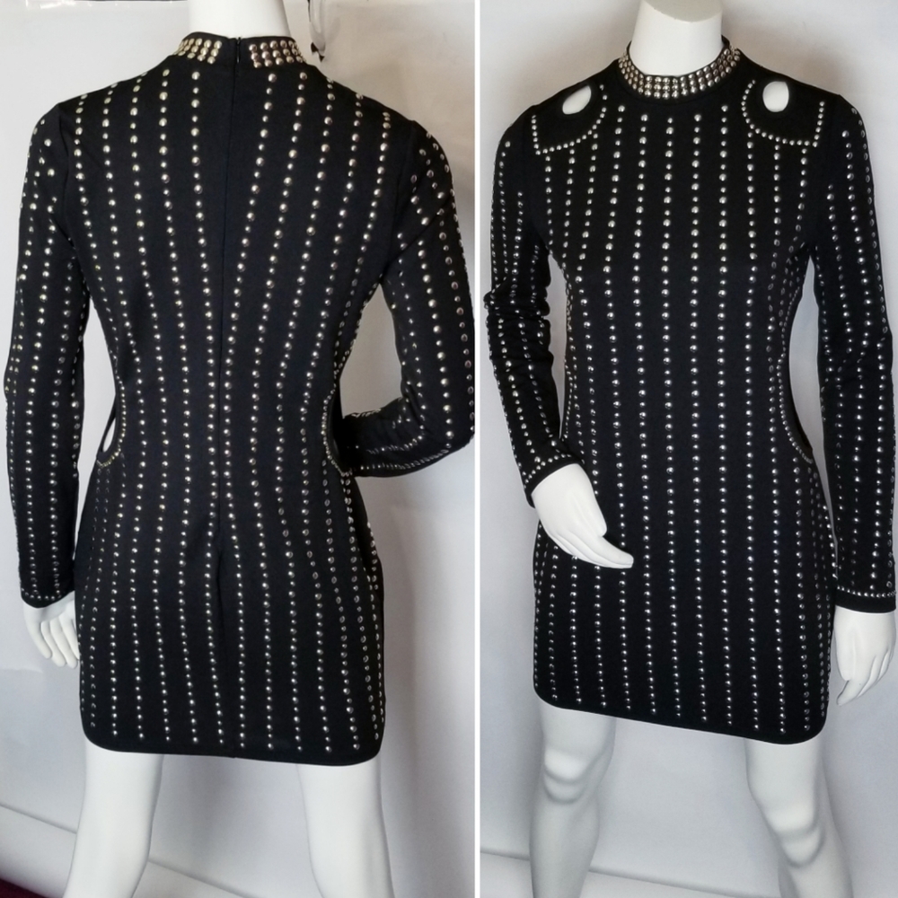 Studded Mini Dress - Picture 4 of 10
